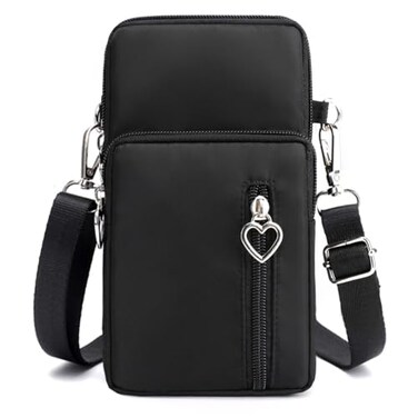 JANKS Small Crossbody Bags for Women Mini Cell Phone Purses with Crossbody Strap Phone Wallet Purses Shoulder Bag Nylon Arm Bag