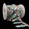 FQTANJU 2 Yard Silver AB Crystal Rhinestone Trim Chain Hand Made Applique Bridal Trimming Belt for Sewing Crafts Fashion DIY Jewelry Dress Fringe Embellishment