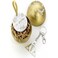 Official Harry Potter Gold Bauble with Deathly Hallows Keyring
