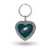 Rico Industries NFL Philadelphia Eagles Metal Rhinestone Heart Keychain , 1.38 x 3-inches