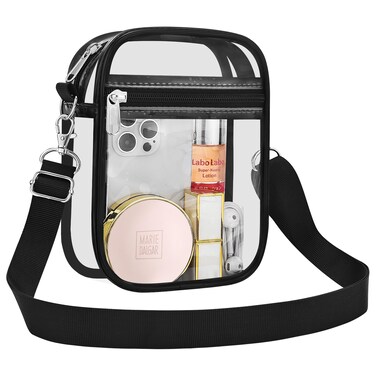 USPECLARE Clear Purse Stadium Clear Messenger Bag Stadium Approved for Men and Women Clear CrossBody Bag