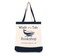 Jay Franco The Summer I Turned Pretty Whale of a Tale Cousins Beach Tote Bag - Canvas Shoulder Handbag Measures 16 x 14 inches Double Straps, Navy