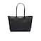 Lacoste Women's L.12.12 Concept Vertical Shopping Tote Bag, Black, One Size