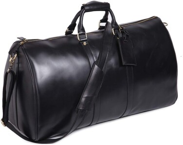 Leathario Travel Duffle Bag For Men Women Genuine Leather Overnight Weekender Bag Vintage Luggage Carry On Airplane Large Retro Unisex