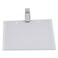 Universal UNV56006 2.25 in. x 3.5 in. White Insert Deluxe Clear Badge Holder with Garment-Safe Clip (50/Kit)