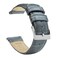 BARTON WATCH BANDS, 14mm Smoke Grey - Alligator Grain - Quick Release Leather Watch Bands