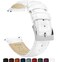 BARTON WATCH BANDS, 14mm White - Alligator Grain - Quick Release Leather Watch Bands