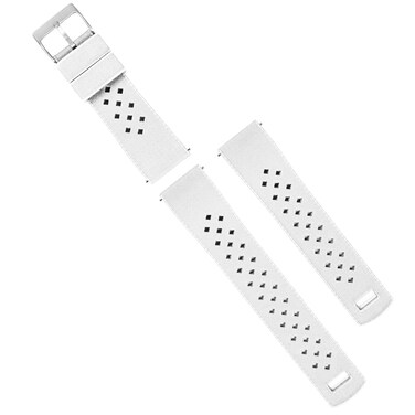 BARTON WATCH BANDS, 22mm White - Tropical-Style Watch Bands - Quick Release - Choose Strap Color &amp; Width