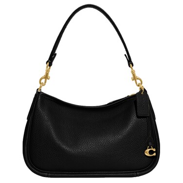COACH Soft Pebble Leather Cary Crossbody, Black, One Size