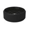 Groove Life Zeus Edge Midnight Black Silicone Ring Breathable Rubber Wedding Rings for Men, Lifetime Coverage, Unique Design, Comfort Fit Ring - Size 10