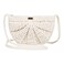 Roxy Stylish Woven Pattern Paper Fabric Straw Crossbody Bag, Chips and Guacamole