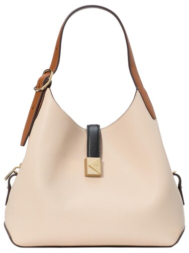 kate spade new york Deco Pebbled Leather Medium Crossbody Tote, Milk Glass Multi