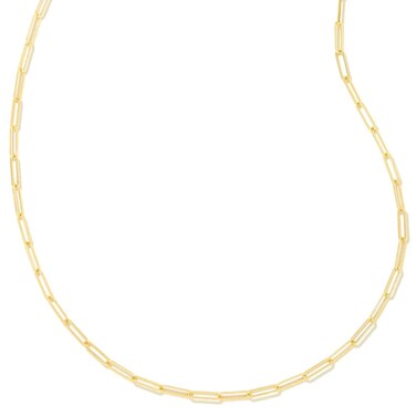 Kendra Scott Courtney Paperclip Necklace in 14k Gold-Plated Brass, Fashion Jewelry for Women