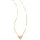 Kendra Scott Framed Ari Heart Pendant Necklace for Women, Fashion Jewelry, 14k Gold-Plated Brass, Light Pink Drusy