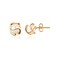 Barzel 18K Gold Plated Caged Pearl Stud Earrings, 4MM - Made In Brazil
