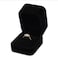 Niche-Finds Black Fancy Ring Box Jewelry Box Ring box - Genuine Velvet