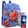 Marvel Spiderman Mini Backpack for Kids - 2 Pc Bundle With 11" Spiderman Preschool Backpack for Boys, Girls, and Spiderman Stickers (Spiderman School Supplies)