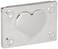 FASHIONCRAFT Elegant Reflections Collection Heart Design Mirror Compact Favors, 1