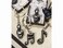 FASHIONCRAFT Fashion Craft 6460 Musical Note Key Chain Favors, Black