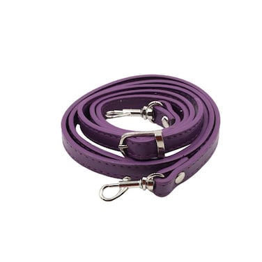 Exceart Shoulder Strap PU Leather Handbag Strap Adjustable Shoulder Bag Replacement Belt Craft Handle with Hook for DIY Crossbody Bag Handy Bag 120cm (Purple) Luggage Replacement Parts