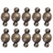 10PCS Jewelry Clasps 10MM Round Clasps Magnet Converter for Bracelet Necklace Making DIY Craft Supplies(Antique Brass)