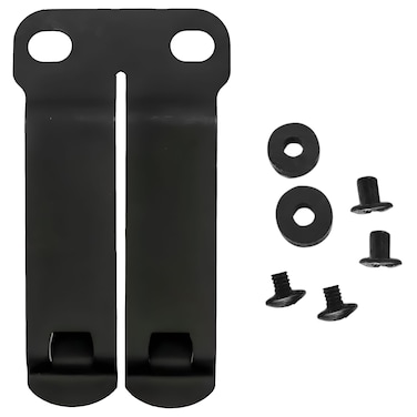 HolsterBuilder Discreet Carry Concepts DCC Monoblock Clip - Holster Sheath Belt Clip Clasp - Customized Fit Concealed Carry Holster - Dark Matte Grey Metal Mounting Hardware