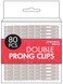 DONNA Hair Double Prong Clips 80pcs Rustproof Metal Curl Clips with Holes for Hair Styling, Hair Coloring, Metal Silver