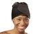DONNA Deluxe Foam Velcro Headband, Silk Hair Wraps for Face Wash, Makeup and Hair Accessories BLACK