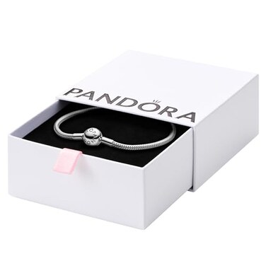 PANDORA Moments Snake Chain Bracelet - Compatible Moments Charms - Gift for Her - Sterling Silver - With Gift Box - 6.3