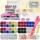 Hotfix Rhinestones Applicator Kit with 8600 Pcs Hot Fix Crystals 3mm 4mm 5mm, Bedazzler Kit with Rhinestones SS10 SS16 SS20 for Blinging Clothes, Fabric, Clothing, Leather - Washable   Case