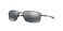 Oakley Men's OO4075 Square Wire Rectangular Sunglasses, Polished Black/Black Iridium, 60 mm
