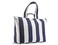 Fit &amp; Fresh All The Things Weekender Bag for Women, Large Tote Bag For Women, Travel Bag For Women, Overnight Bag, Beach Bag, Extra Large Tote Bag With Compartments, Navy Stripe