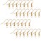 Eco-Fused 18mm Earring Hooks - 200 pcs - Coil and Ball Style Nickel-Free Ear Wires - Gold - Hypo-Allergenic Plated Steel - Great for Jewelry Making, DIY Earrings