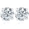 1 Carat (ctw) Diamond Studs in 14k White Gold Lab Grown