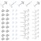 450PCS Earring Posts Stainless Steel Flat Pad,Hypoallergenic Stud Earrings with Butterfly and Rubber Bullet Earring Backs for Jewelry DIY Making Findings (Silver) (Silver)