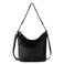 The Sak Jasmine Bucket Crossbody in Leather, Detachable Shoulder Strap, Black