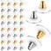 200 Pcs Earring Backs for Droopy Ears Earring Backs Replacements Earring Backs for Heavy Earring Bullet Clutch(Silver and Gold)