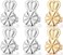 3 Pairs Earring Lifters,8MM Hypoallergenic Earring Backs for Droopy Ears,Adjustable Crown Earring Backs for Heavy Earring (8MM 2silver +1gold)