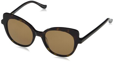 Kensie Women's Glam Girl Oversized Cat Eye Sunglasses, Dark Tortoise (DT) Dark Tortoise zyl Frame + Light Brown Lens, 51