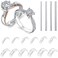 Eiito Ring Sizers for Loose Rings Invisible Ring Size Adjuster, Ring Guards for Loose Rings Fit Any Rings, 2 Styles,Insert and Spiral Ring Adjuster(16pcs)