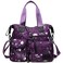 Women's Tote Bag with Multiple Pockets &amp; Zipper,Nurse Bags for Work Nursing Bag,Nylon Tote Handbag for Women,Large Shoulder Handbag Purse,Waterproof Galaxy Cross body Bag for Travel (Purple)