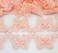 FQTANJU 3" Butterfly Lace Edge Trim Pearl Wedding Applique DIY Sewing in peach pink 3 Yards