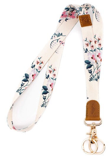 POCKT Cool Neck Lanyard for Keys, Wallets and ID Badge Holders, Key Chain Holder for Men and Women   Bloom