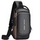 Rcrirth Sling Bag for Men   Anti-theft Crossbody Bag - PU Leather Crossbody Shoulder Bag - Chest Bag for Daily use