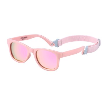 COCOSAND Flexible Polarized Baby Sunglasses with Strap UV Protection for Toddler Infant Newborn Girl Boy Age 0-24 Months