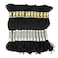 Black Embroidery Floss, 24 Skeins Embroidery Thread Friendship Bracelet String, Cross Stitch Threads Hair Wrap Yarn