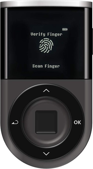 D'CENT Biometric Wallet - Crpyto Hardware Wallet with Fingerprint authentication, 3,000+ Coins &amp; Tokens, NFTs - Seize your crypto future