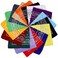 N-A 16 Pcs Bandanas Multi-Purpose Bandanas Paisley Cowboy Polyester Headbands 22x22 inch