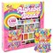 Just My Style ABC Beads by Horizon Group Usa, 1000+ Charms &amp; Beads, Alphabet Charms, Accent Seed Star Wax Beading Cord, Satin Cord Key Ring Included, Bright, Small