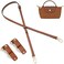 KOMHPS Purse Straps Replacement, Leather Handbag Crossbody Shoulder Strap Kit Adjustable for Mini Tote Bag Women